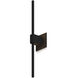 Z-Bar LED 24 inch Matte black Wall Sconce Wall Light, Center Mount